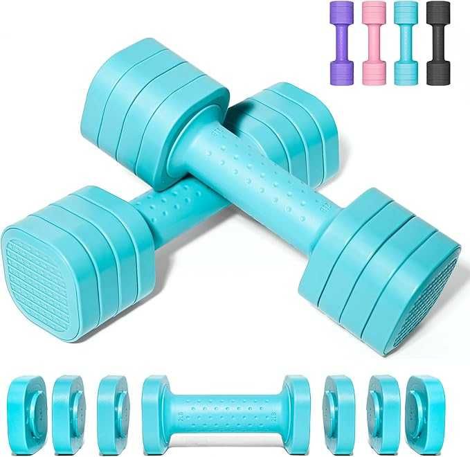 Passer Regulowane Hantle Zestaw 4w1 4,54 kg do Ćwiczeń w Domu Fitness