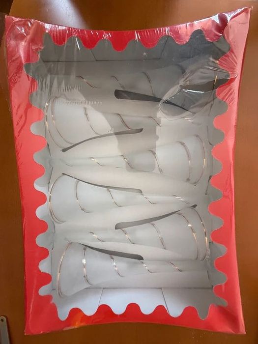 Kieliszki szklane retro do wina/likieru – zestaw 6 szt.