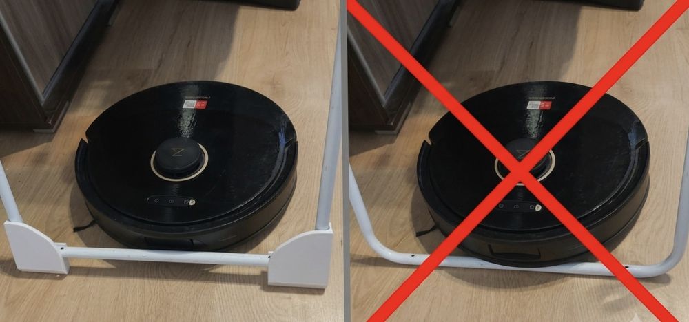 Nakładki na szuszarkę blokujące przejazd odkurzacza. Roborock Xiaomi Dreame