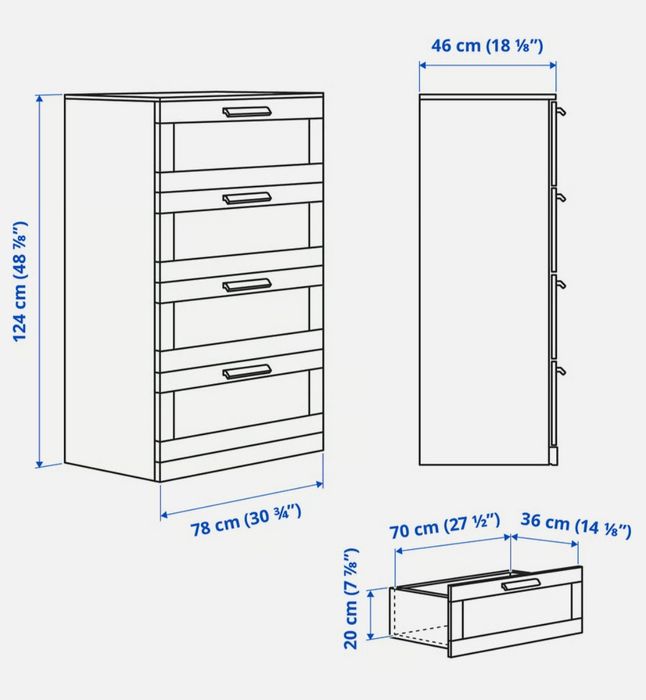Komoda IKEA brimnes