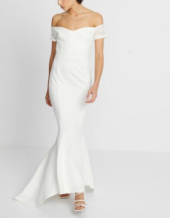 Suknia ślubna Bonprix 42 XL biała wedding dress
