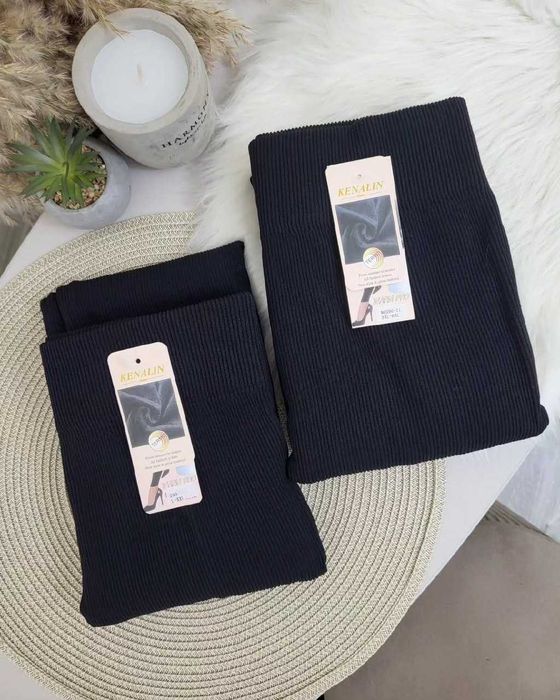 Лосини безшовні, рубчик, на флісі Kenalin S-XL не скачуються