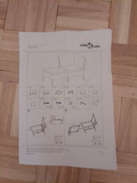 Conjunto sofás de jardim (2+2)
