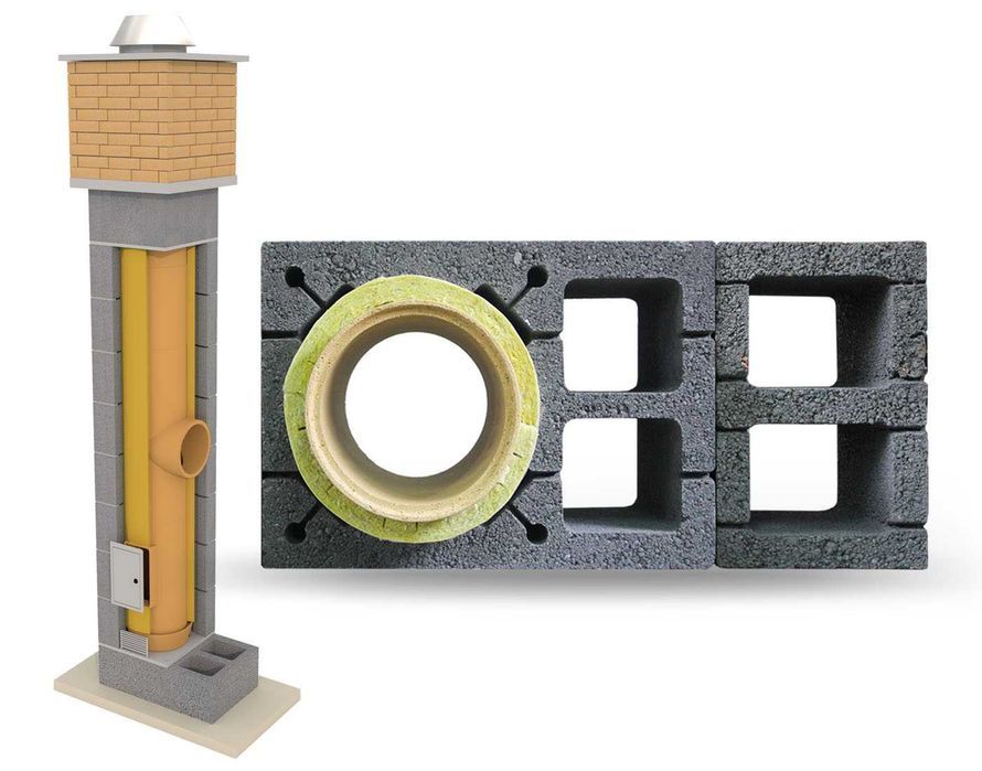 Komin Systemowy Ceramiczny SYSTEM IZOLOWANY 8 m BKU dostawa gratis