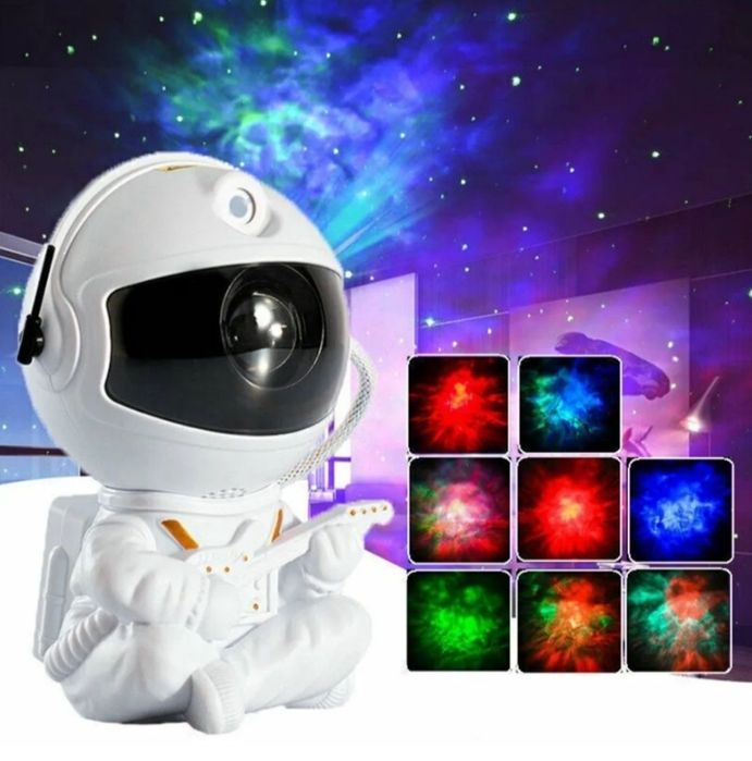 Нічник проектор космонавт