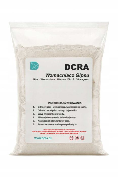 Wzmacniacz gipsu betonu modyfikator polimerowy dodatek DCRA 1 kg