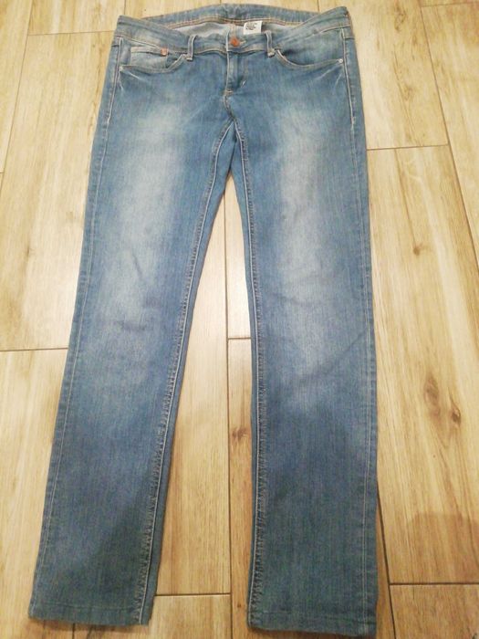 Spodnie damskie jeans H&m, jasne, 31/32