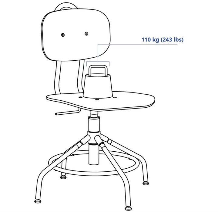 Krzesło obrotowe Ikea Kullaberg