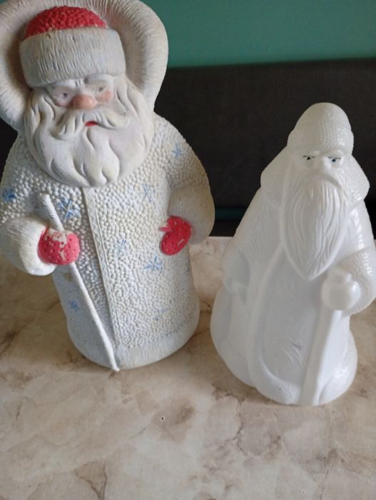 Дед Мороз под ёлку,огромный,пластмассовый,советский.Винтаж.