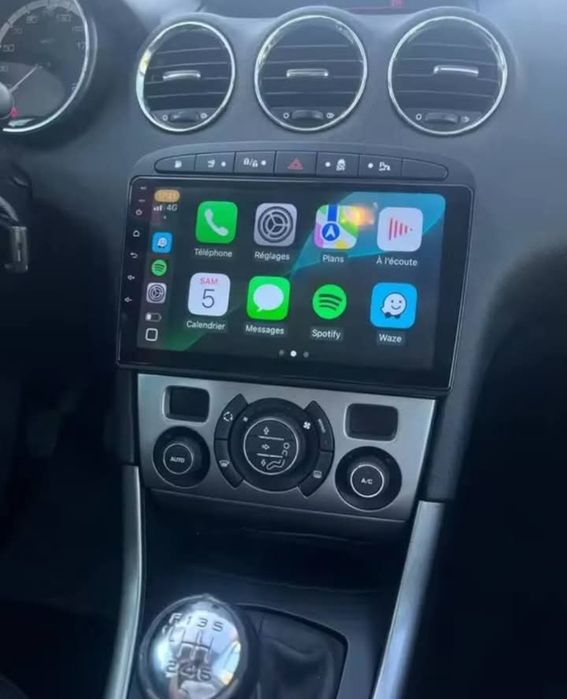 Radio 2 DIN 308 / RCZ / 408 (4+32 GB) + Carplay e Android auto + GPS