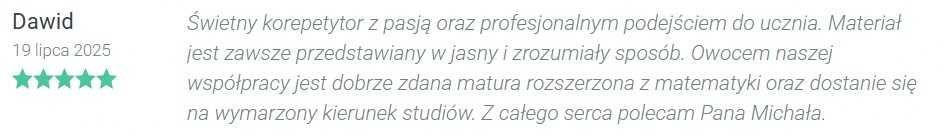 uczelnie wyższe / szkoły średnie - korepetycje z matematyki