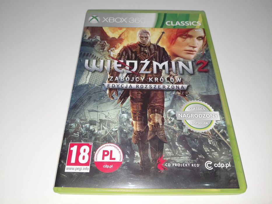 xbox one WIEDŹMIN 2 EDYCJA ROZSZERZONA PL po polsku Komplet v2 xbox360