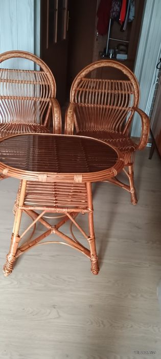 Zestaw mebli z wikliny