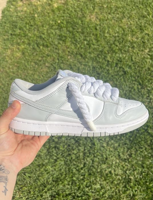 Nike Dunk Cinzentas w/rope laces