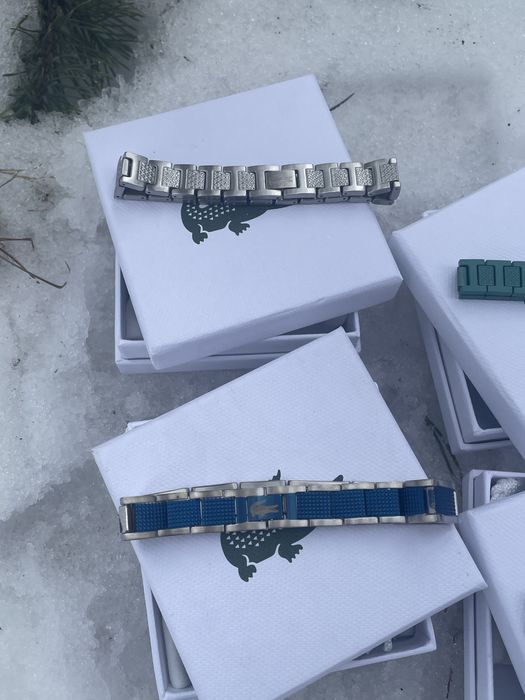 ‼️Акція‼️ Браслет Lacoste/Браслет лакоста/Браслет на руку/Сірий|