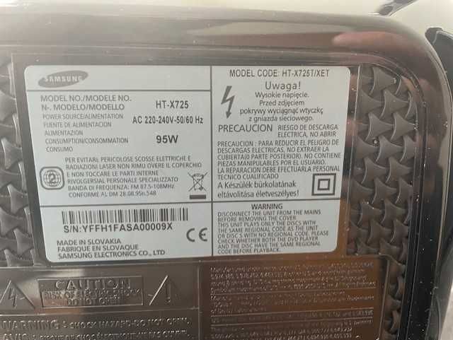 Home Cinema Samsung HT-X725