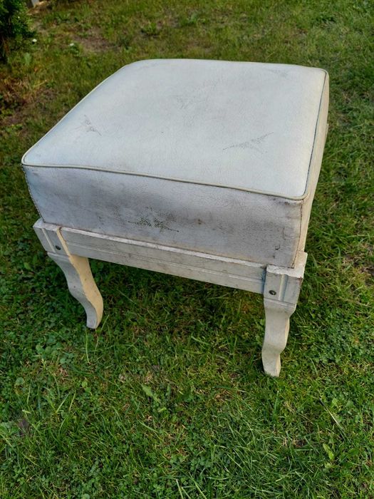 Antyk vintage taboret stary antyk art deco krzesło ławka Rydułtowy • OLX.pl