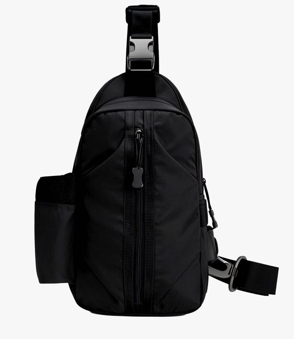 Сумка рюкзак чорна. Черная сумка. Слинг. Слінг 4 кишені.Водонепроникна