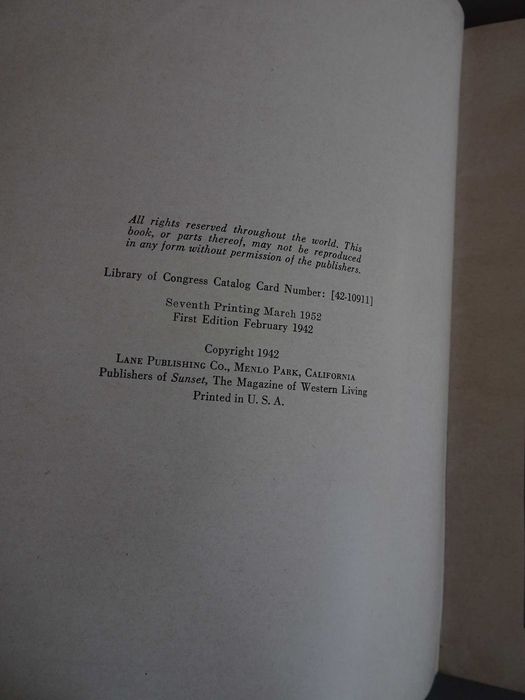 Livro de Arranjos florais - Sunset Flower Arrangement Book 1952