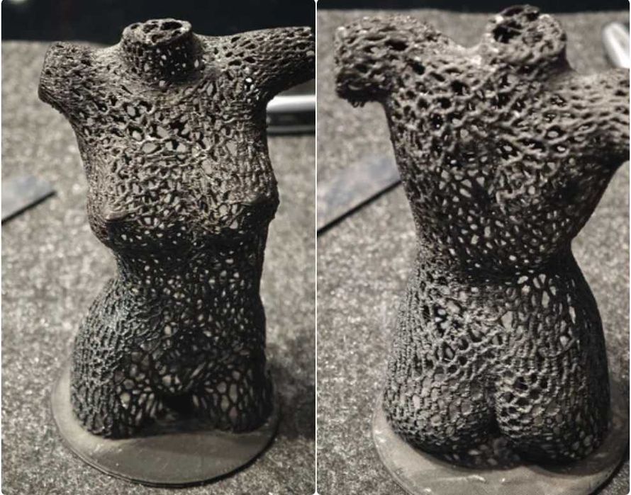 Torso kobiece / Sztuka nagości / Rzeźba drukowana w 3D