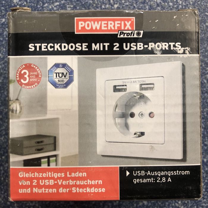 Розетка Powerfix. USB