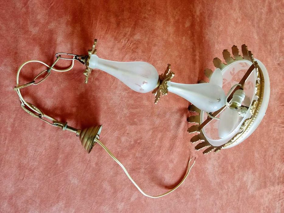 Candeeiro suspenso de pendurar teto em ferro fundido