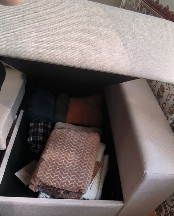 Sofá com chaise long+impermeabilização