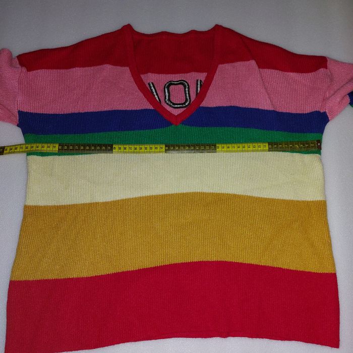 Цветной свитер one size