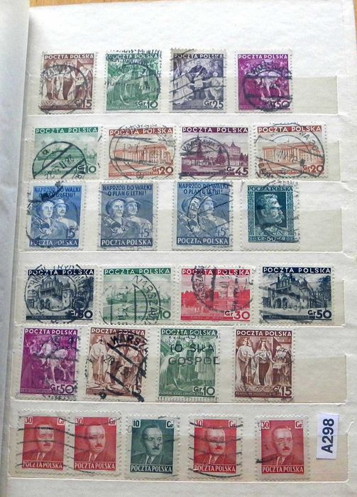Klaser ze znaczkami, znaczki pocztowe A298
