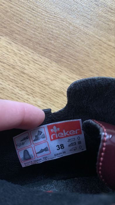 Оксфорди rieker 38 р. Туфлі весняні