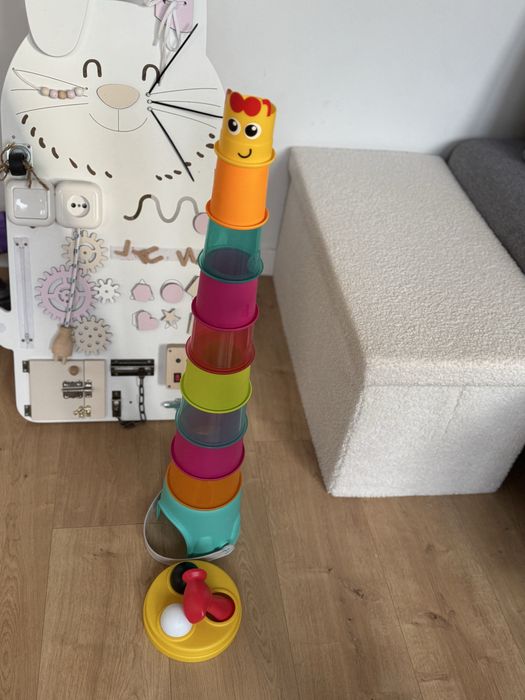 Żyrafkowa WIEŻA XL Piramidka Piłki Sorter B-Kids