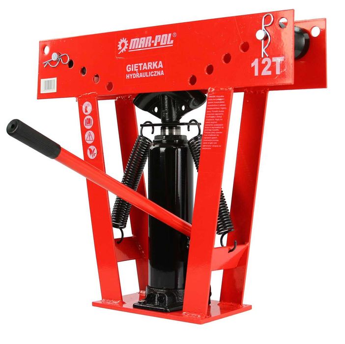 MAR-POL Solidna Giętarka Hydrauliczna Do Rur 12 Ton 12 000kg + 6 Profili M55670