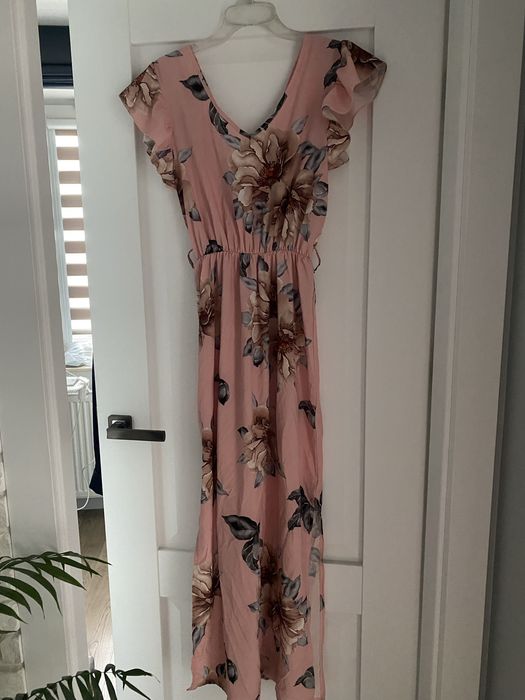 Sukienka maxi w kwiaty na lato s/m