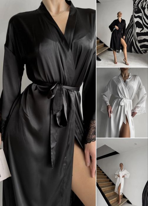 Подарунок! Розкішний жіночий халат! Атласный женский на подарок!