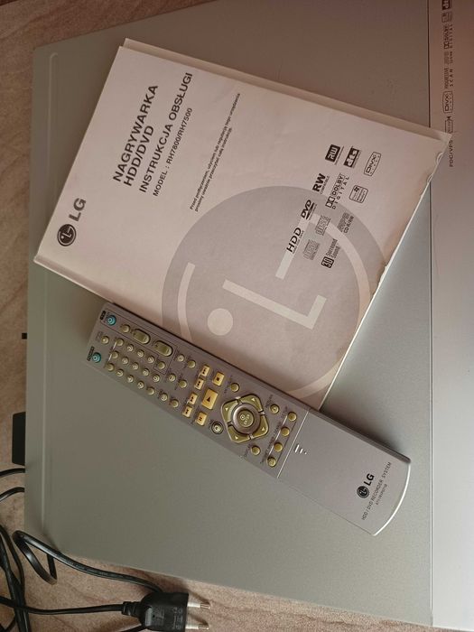 Odtwarzacz DVD nagrywarka LG pilot instrukcja hdd