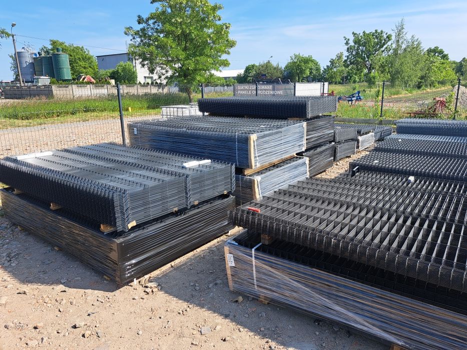 panele ogrodzeniowe 3D h-123cm fi 4mm, furtka,brama,słupki ,malowane