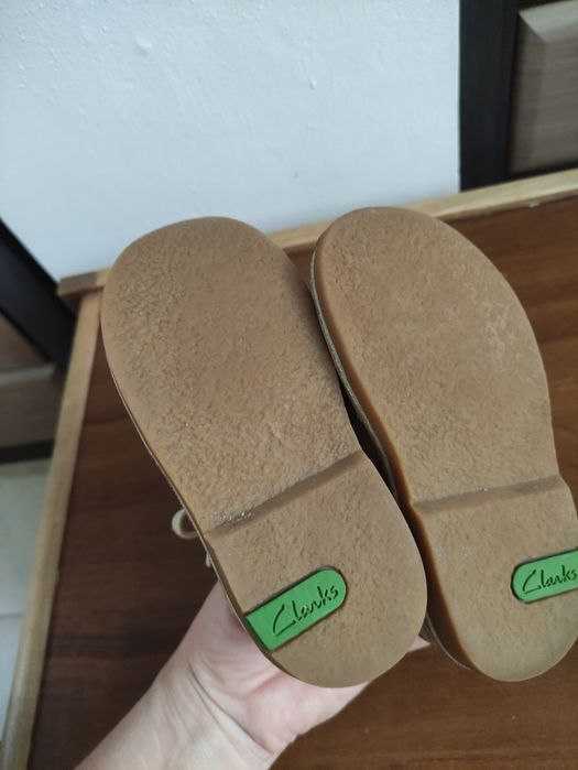 Шкіряні замшеві ботінки, напівчоботи Clarks, 25 розмір