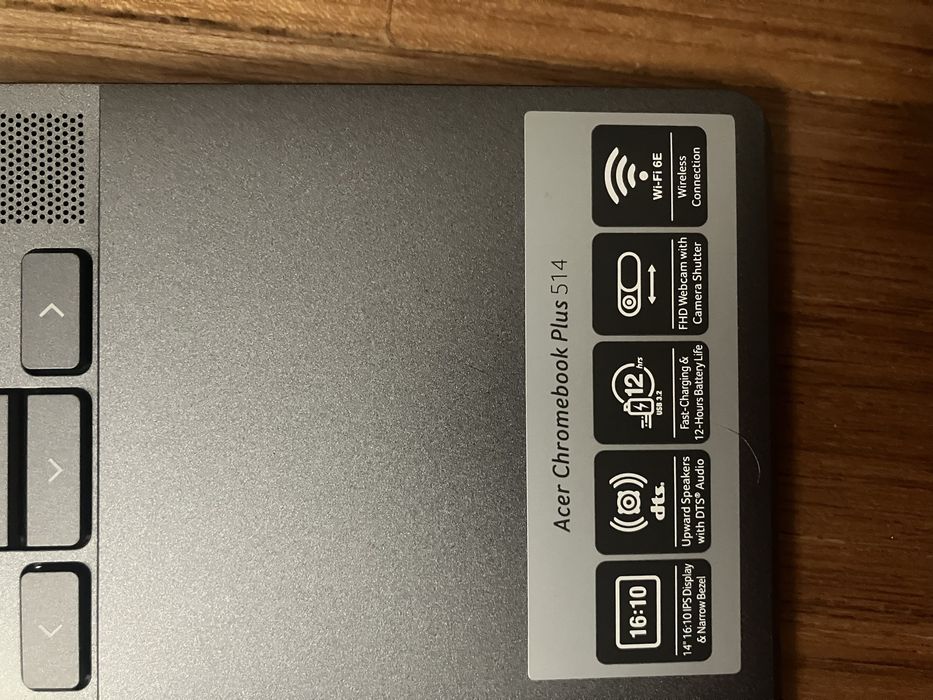 Portátil Acer Chromebook plus 514 Ryzen 5