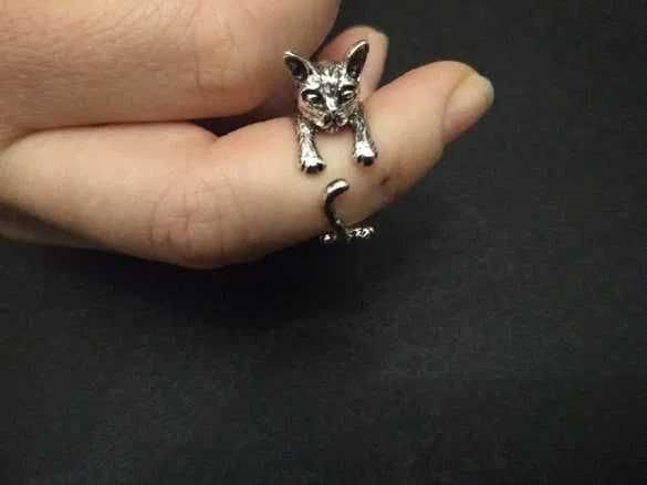 Pierścionek kot kotek kotka pierścień