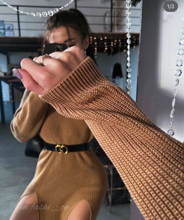 Сукня-светр вʼязана