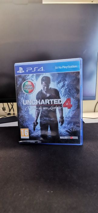 Uncharted 4 o fim de um ladrão: Jogo para Ps4 Usado com  capa e CD em bom estado