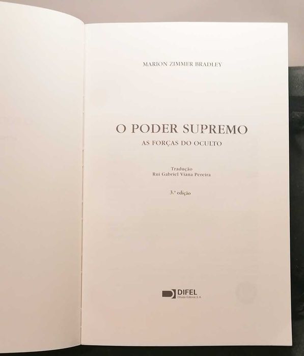 O Poder Supremo - As Forças do Oculto, de Marion Zimmer Bradley