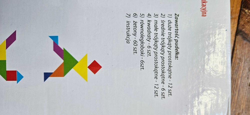 Gra planszowa i zabawka edukacyjna Tangram