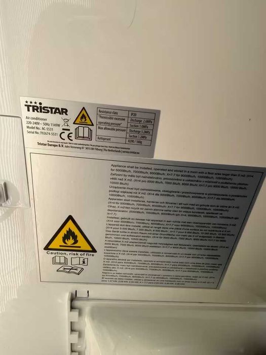 Klimatyzator przenośny Tristar AC-5531 - 10 500 BTU