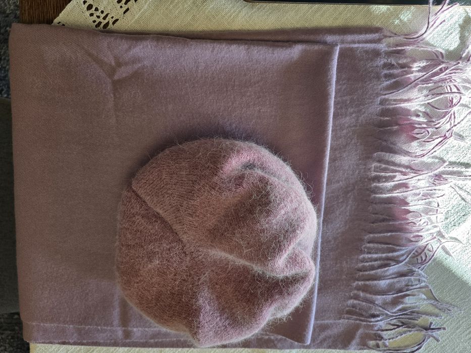 Komplet czapka i szal