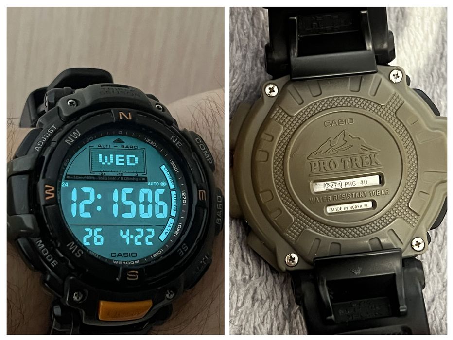Годинник  Protrek PRG 40 Sea Pathfinder SPF 60 Dive depth gauge,Barometer, Altimeter, Thermometer, Auto Light
