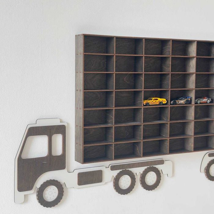 Настінний гараж для машинок Hot Wheels на 25 49 84 104 машинки