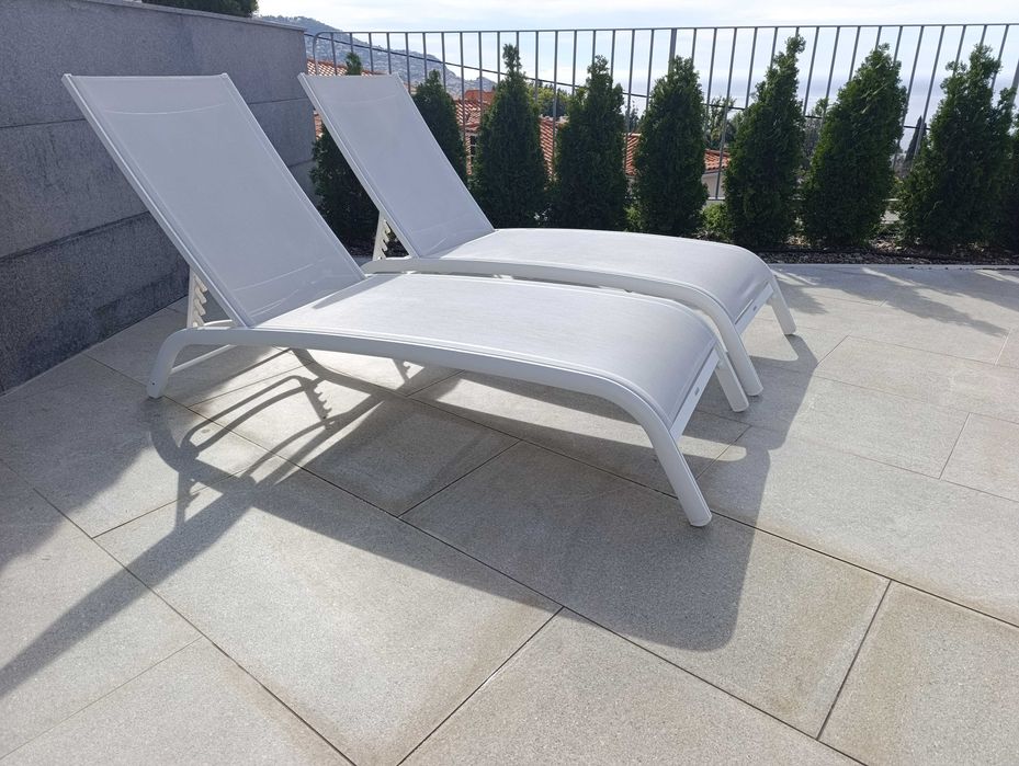 Espreguiçadeiras Jardim Piscina Naterial Lyra II (2 unidades)
