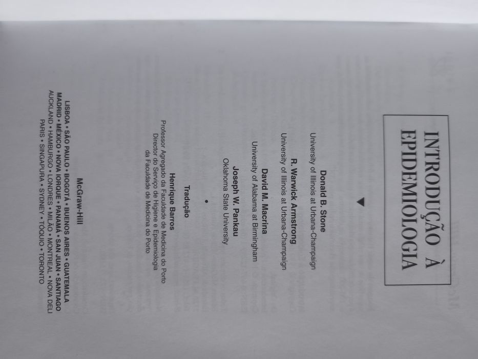 Introdução a epidemiologia