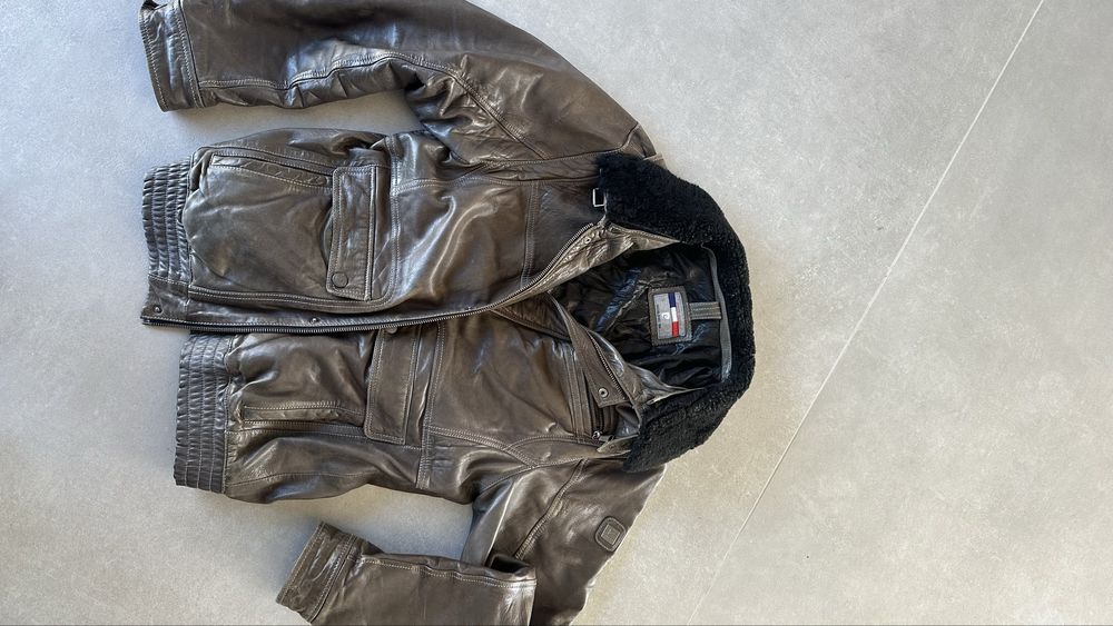 Kurtka skórzana Pilotka pierre Cardin XL / 54